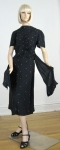 Sparkling Vintage 40s Rhinestone Studded Dress