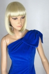 Vampy Vintage 60s Electric Blue One Shoulder Dress 03.jpg