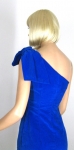 Vampy Vintage 60s Electric Blue One Shoulder Dress 04.jpg