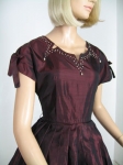 Black Cherry Vintage 50s Tafetta Party Dress 02.jpg