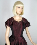 Black Cherry Vintage 50s Tafetta Party Dress 03.jpg
