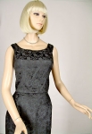 Sexy Vintage 60s Satin Brocade Rose Dress 02.jpg