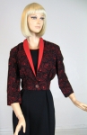 Red and Black Vintage 50s Embroidered Cocktail Dress & Jacket 02.jpg