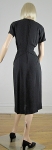 Black Vintage 40s Draped Waist Studded Crepe Dress 05.jpg