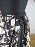 Black & White Vintage 60s Silk Cocktail  Dress 04.jpg