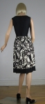Black & White Vintage 60s Silk Cocktail  Dress 05.jpg