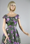 Lush Vintage 50s Purple Rose Party Dress  02.jpg