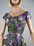 Lush Vintage 50s Purple Rose Party Dress  03.jpg