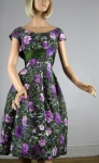 Lush Vintage 50s Purple Rose Party Dress  04.jpg