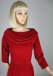 Lush Vintage 50s/60s Red Velvet Party Dress 02.jpg
