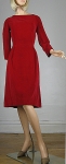 Lush Vintage 50s/60s Red Velvet Party Dress 04.jpg