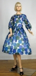 Bubbly Vintage 60s Polka Dot Chiffon Party Dress