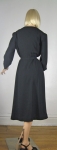Sharp Vintage 40s Zig Zag Detailed Black Dress 07.jpg