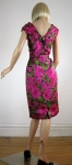 Amazing Rose Print Silk Cocktail Dress and Matching Coat 07.jpg
