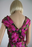 Amazing Rose Print Silk Cocktail Dress and Matching Coat 08.jpg