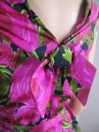 Amazing Rose Print Silk Cocktail Dress and Matching Coat 09.jpg