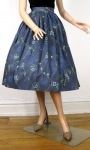 Novelty Mandolin Print Vintage 50s Full Skirt 02.jpg