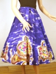 Rare Vintage 50s Mexican Silk Circle Skirt w/Pigs! 03.jpg