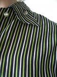 Pinstripe Vintage 50s Rhinestone Button Blouse 06.jpg