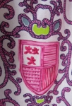 Hot Pink Vintage 60s Border Print Heraldic Crest Top 03.jpg