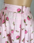 Darling Vintage 50s Pink Carnation Print Skirt 03.jpg