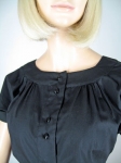 Perfect Black Vintage 60s Cotton Blouse 02.jpg