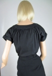 Perfect Black Vintage 60s Cotton Blouse 06.jpg