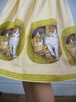 Very Best Vintage 50s/60s Cat Novelty Print Full Skirt 03.jpg
