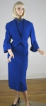 Signature Cobalt Blue Vintage 50s Dress & Jacket  02.jpg