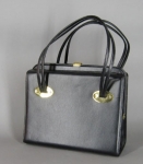 Cute Boxy Vintage 60s Black Handbag 02.jpg