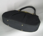 Oversize Black Wool Vintage 50s Gathered Purse 03.jpg