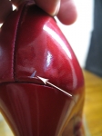 Shiny Cherry Red 60s Red Cross Low Heel Pumps 05.jpg