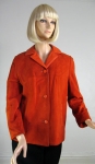 Sharp Vintage 60s Orange Suede Jacket