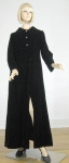 Stunning Vintage 60s Black Velvet Opera Coat