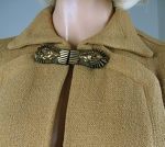 Sublime Vintage 40s Camel Colored Wool Swing Coat 02.jpg