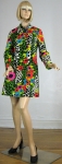 Awesome Vintage 60s Poppy Print Spring Jacket/Coat