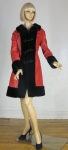 Red Leather Russian Princess Vintage 60s Coat 03.jpg
