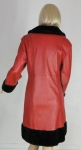Red Leather Russian Princess Vintage 60s Coat 04.jpg