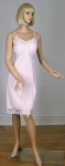 Petal  Pink Vintage 60s Nylon & Lace Full Slip 
