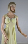 Light Lemon Vintage 50s Rogers Nightgown Negligee