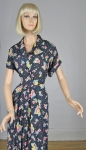 Fun Vintage 40s Novelty Print Dressing Gown 04.jpg