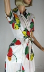 Stunning Pansy Print Vintage 40s Dressing Gown 03.jpg