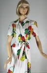 Stunning Pansy Print Vintage 40s Dressing Gown 04.jpg